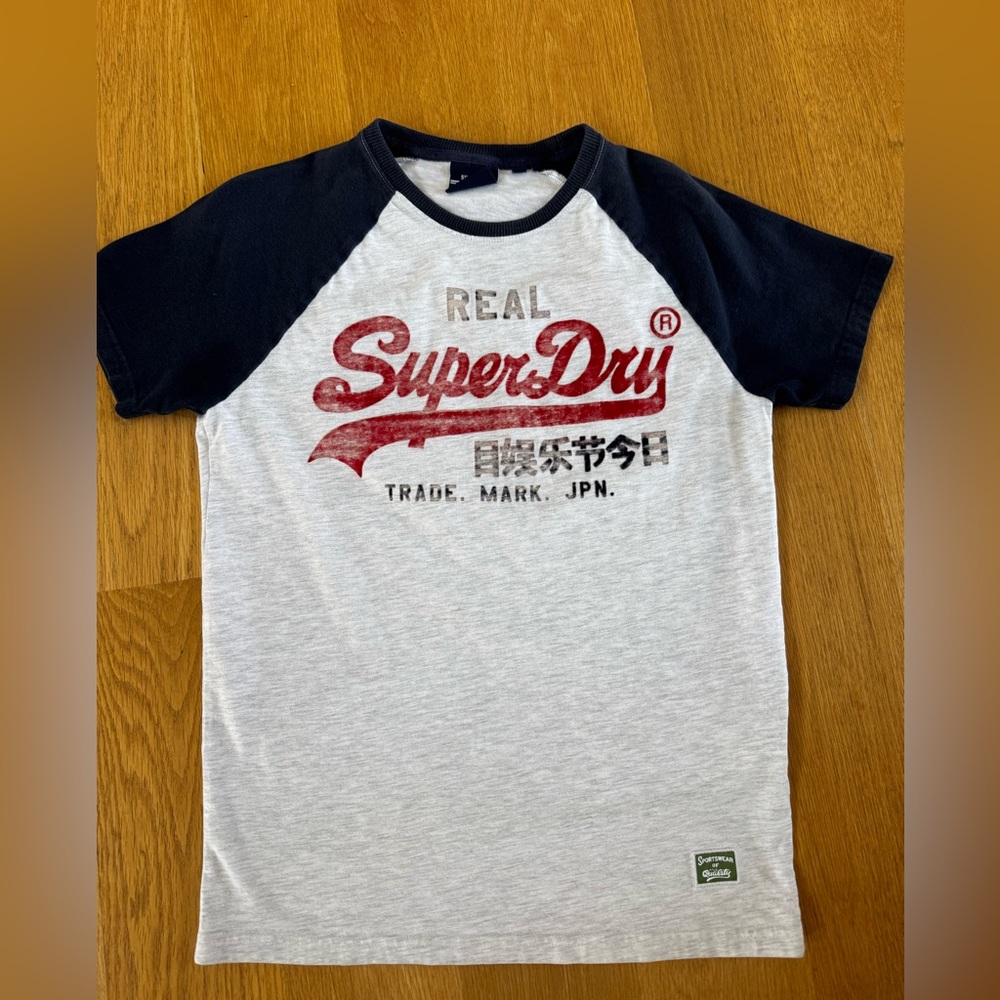 Superdry Kids Graphic Tee - Black and White